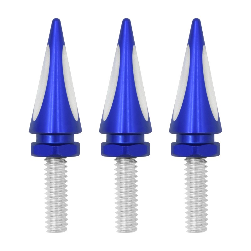HDBUBALUS Blue Spike Wind Screen Windshield Bolts For Harley 96-2013