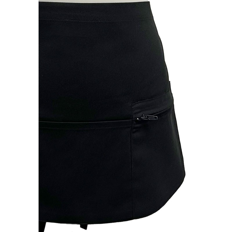 Mirabella Health & Beauty Espresso Waist Apron with Pockets Black