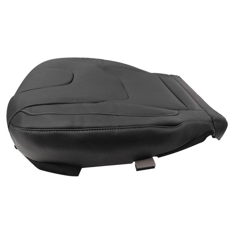 Vigoraze Front Driver Side Replacement Leather Bottom Seat Cover Black