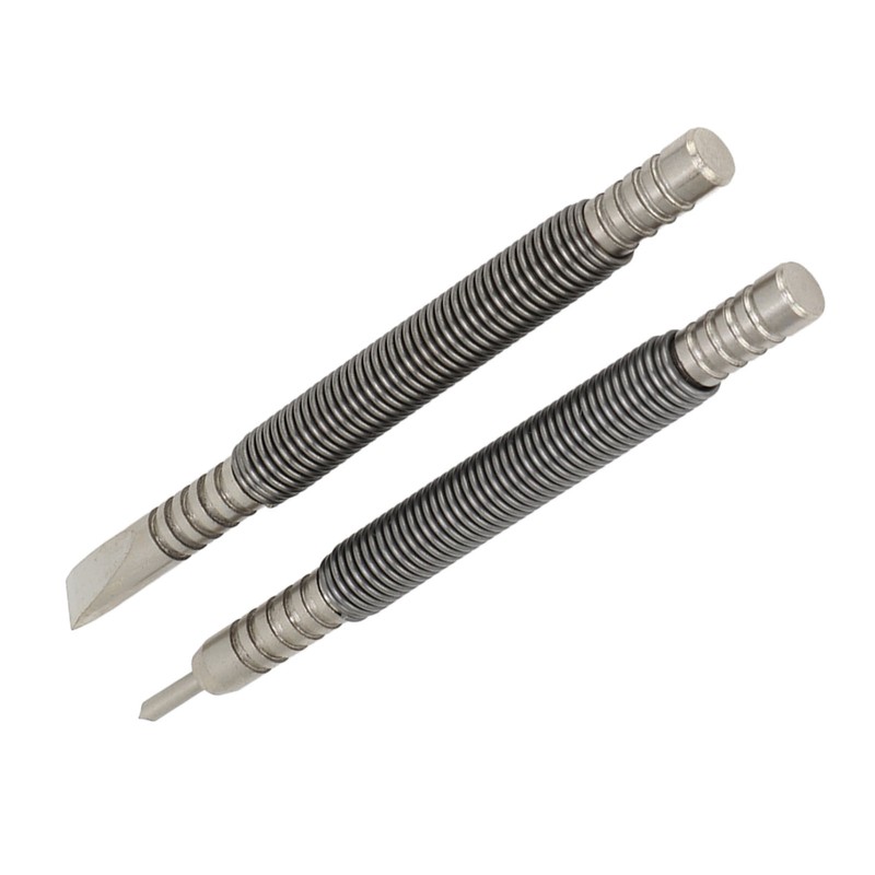 2 Pcs Nail Set Tool High Carbon Steel Double Ended