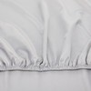Catherine Lansfield Silky Soft Satin Super King Fitted Sheet Silver
