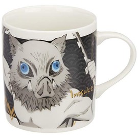 金正陶器(Kaneshotouki) Demon Slayer 073114 Inosuke Hashibira Mug, Monochrome