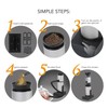 Drink Cocktail Smoker Adjustable Gear Aluminum and Zinc Alloy Handheld