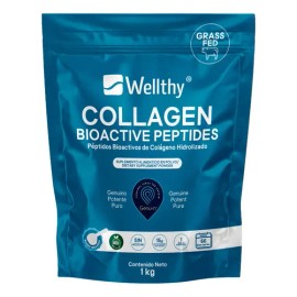 Péptidos Bioactivos De Colágeno Hidrolizado 1kg Wellthy Sabor Sin Sabor