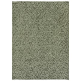 Garland Rug Ivy 3 Ft. X 5 Ft. Sage Green Floral Solid Color Area Rug - Durable, Stylish, and Soft Rug for Living Rooms, Hallways, Bedrooms, and High-Traffic Areas