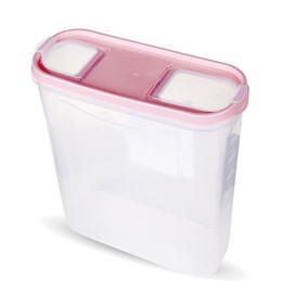 Bestlivings Storage Jars with Lid, 4.5 Litres (Dusky Rose), Airtight Container BPA Free for Food, Storage Container Set, Food Storage Containers, Hinged Lid