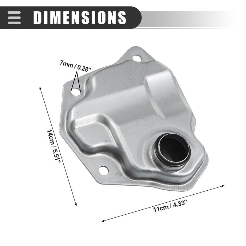 Motoforti Transmission Filter Oil Pan, for Nissan Rogue 2010-2015, Metal,