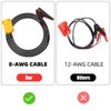 Jumper Cables for Car with Adapter for Dewalt Battery 8AWG