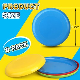 Classic Flying Disc Toys for Kids Adults, 3 Pack Disc Toy for Children Dogs for Outdoor Beach Backyard Lawn, Sports Game Party Kindergarten Favors for Boys Girls