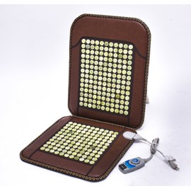 Infrared Heat Therapy Healing Natural Jade Chair Mat/Pad JadeSeatBack-U