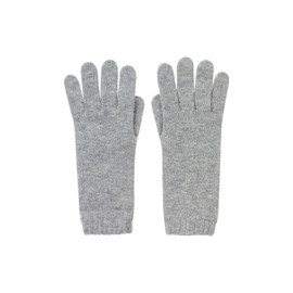 Jasmine Silk Women's 100% Cashmere Gloves Made in Scotland (Light Grey)