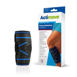 Actimove Professional PowerMotion Calf Muscle Support for Men & Women | Leg Sleeve for Shin Splints Support, Minor Fiber Tears, Leg Cramp Relief, Varicose Veins, Running | Charcoal, Small
