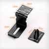 90 Degree Stainless Steel Right Angle Padlock Hasp Locking Latch