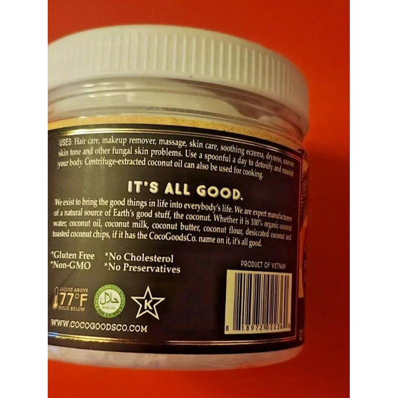 COCO GOODS ORGANIC PERMIUM COCONUT OIL BODY LOTION