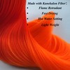 Braiding Hair Pre stretched Orange Prestretched Braiding Hair Extensions Hypoallergenic