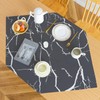 Tablecloth Grey and White Middle Runner Modern Tablecloths with Marble