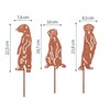 VERDOBA Meerkat Garden Decoration Rust - Iron Figures Set with