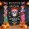 3 fundas para puerta de Día de los Muertos Dia