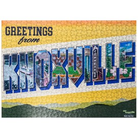 MyPuzzle Greetings from Knoxville Tennessee Mural - Premium 500 Piece Jigsaw Puzzle for Adults