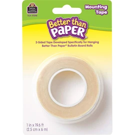 Teacher Created Resources® Better Than Paper® Cinta de montaje blanca de 1 pulgada x 19.6 pies
