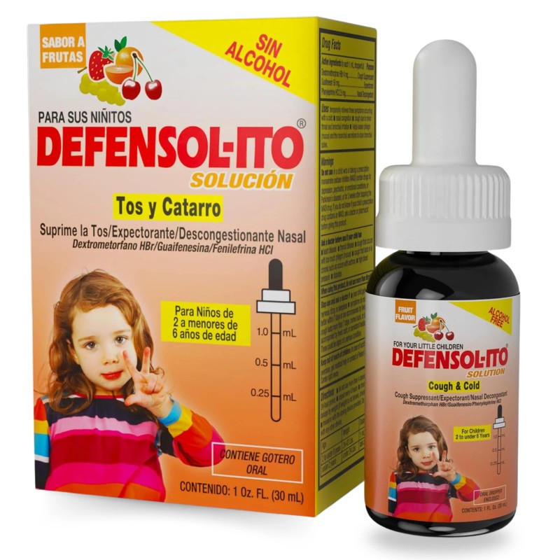 Menper Defensolito Children's Cough Drops, Alcohol-Free, with Dropper - 1
