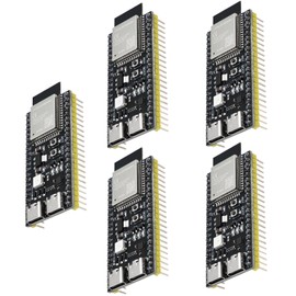 ESP32-S3 DevKitC-1 N16R8 Module, QIQIAZI ESP32 S3 WROOM-1-N16R8 Development Board with WiFi, Bluetooth 5.0, ESP32 USB C, Compatible with Arduino (5 Pieces)