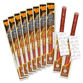 Country Meats, Meat Sticks, 0 Trans Fat, USDA Certified, Good Source of Protein, Carb Conscious Snack (Sweet Annie Brown)