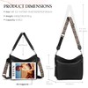 Genuine Leather Crossbody Bags for Women, Black Leather Purse Soft