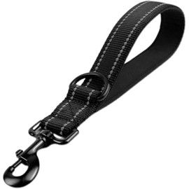 MAOXIANG Short Dog Leash, Heavy Duty, Reflective, Black, L:2.5*60 CM