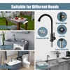 Aolemi Cold Water Only Kitchen Faucet Black 304 Stainless Steel