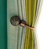 AJINGE Curtain Holdbacks,Fashion Round Openwork Design Curtain Drapery Holdbacks Tie