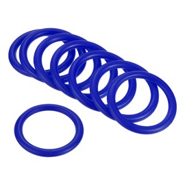 PATIKIL Carnival Ring-Toss Rings 4cm ID, 24 Pack Plastic Hoop for Outdoor Party Favor Game Booth, Blue