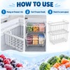4 Pack Stackable Chest Freezer Organizer Baskets – Metal Wire