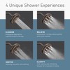 Moen N400R0ORB Quattro Rainshower Showerhead with Four Unique Shower Experiences,
