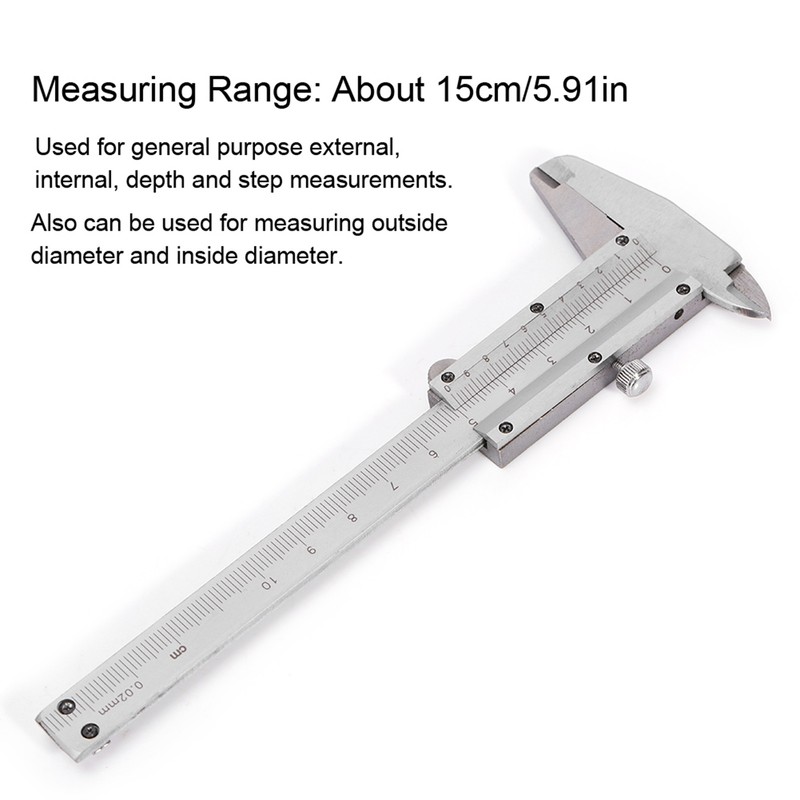 0-100mm Metal Vernier Caliper for Jewelry Processing Measuring Tool Accessory