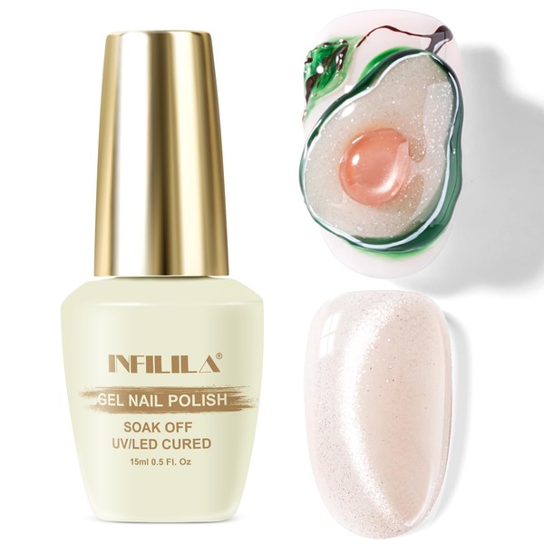 NXJ INFILILA 0.5 OZ Cat Eye Gel Polish, 15ML Holographic