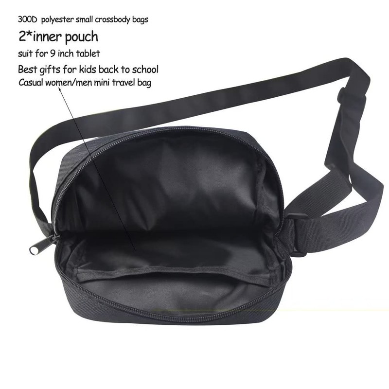 xixirimido Wolf Messenger Bag for Girls Wolfs Family Snow Shoulder