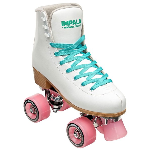 Impala Rollerskates Girl's Impala Quad Skate (Big Kid/Adult) White 9 (US Men's 7, Women's 9) M