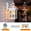 Roravilila 2-Pack White Motion Sensor Outdoor Lightings Plus 1-Pack No