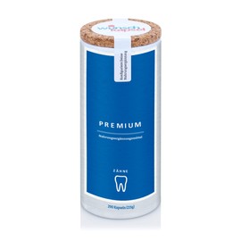 Teeth Premium Dietary Supplement from the German Desired Capsule Manufactory. Handmade with Unique Ingredients. Micronutrients for the Teeth with Optimal Bioavailability