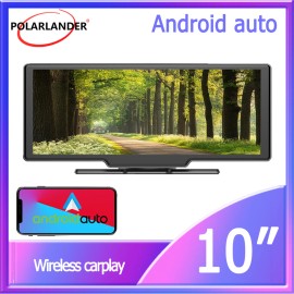 Polarlander 10" Portable Car Stereo BT Radio Touchscreen Wireless Apple CarPlay Android auto