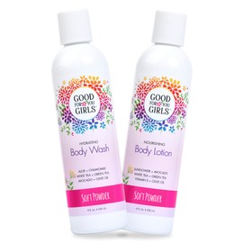 Good For You Girls 2 Piece Body Wash & Body Lotion Gift Set | Powder Scent |