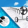 24 Pcs Pool Solar Cover Reel Attachment Straps Kit Blanket