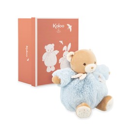 Kaloo - Comforter Blue Bear 17 cm - Ultra Soft and Fluffy Plush Toy for Babies - Tender Companion from Birth - Ideal Size for Small Hands - Gift for Birth - K214014