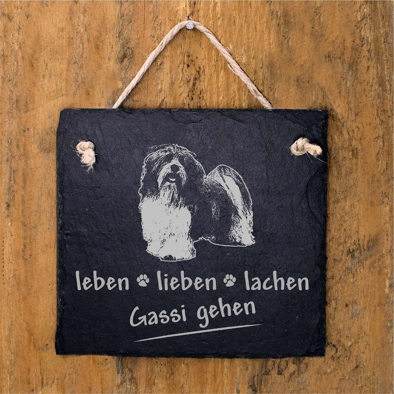 Slate Board Havanese Life, Love, Laugh - Walking - 11