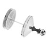 Manual Milk Frother 304 Stainless Steel Double Layer Brushed Process