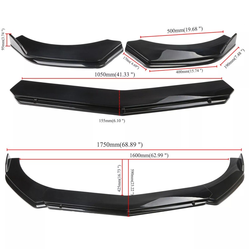 Unbranded For Mazda CX3 CX-30 CX-50 CX9 Car Front Bumper