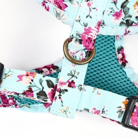 Angie and Allie Organic Cotton Dog Harness,No Pull Pet Harness with Leash D-Ring,Adjustable Soft Padded Dog Vest,Comfortable,Sustainable,Breathable and Stylish for Your Canine Companion