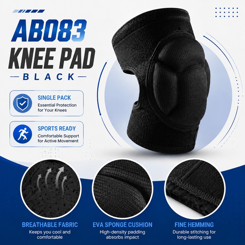 Protective Knee Pads for Volleyball & Sports – Thick Sponge