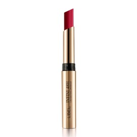 L'BEL - Infini Labial Color Rouge Rubí 2 g, De Larga Duración, con Ácido Hialurónico, Labial de Color Intenso con Acabado Mate, Aporta Hidratación, Sensación Ultra Confortable, Look Moderno